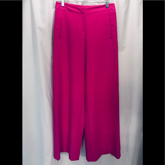 hot pink wide leg pants